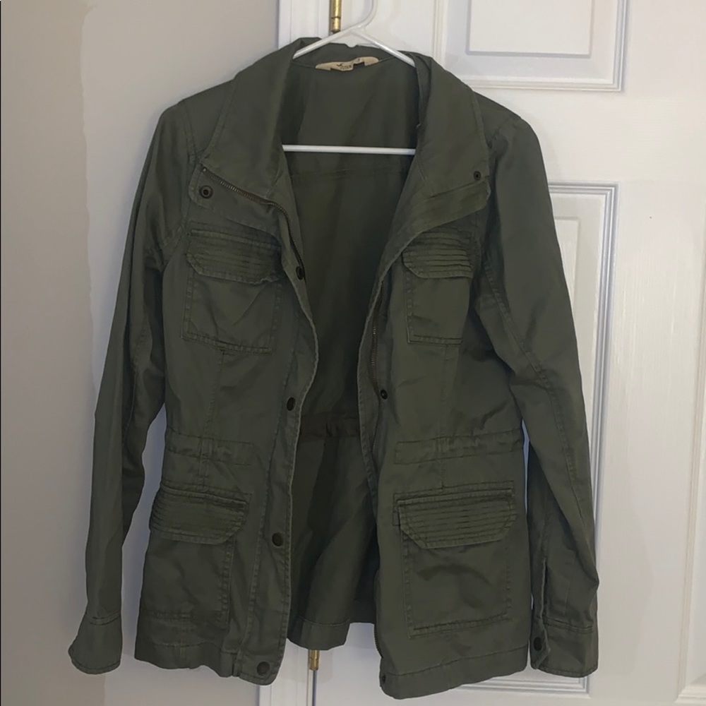 Green Hollister Jacket size M